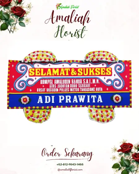 Papan Bunga Ucapan Selamat Bujel